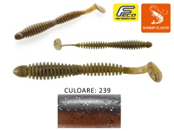SHAD TIEMCO LOCOISM FLEXY SHAD 3.5 8.9CM CULOARE 239 LOCOM BLANC 7BUC/PLIC