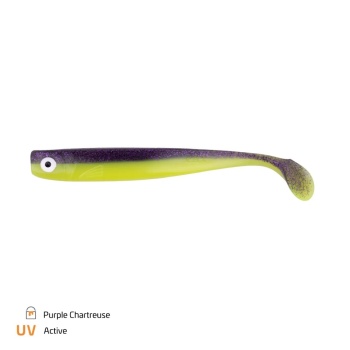 SHAD ZECK ZANDER GUMMI PURPLE CHARTREUSE 3BUC 12CM 9.5GR