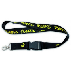 SNUR PORT ACCESORII BLACK CAT LANYARD KEYCHAIN