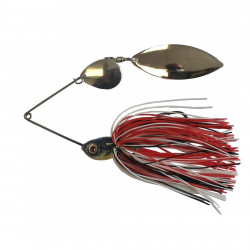 SPINNERBAIT BERTI GIGANT COLORADO + SALCIE ALB NEGRU ROSU 17G