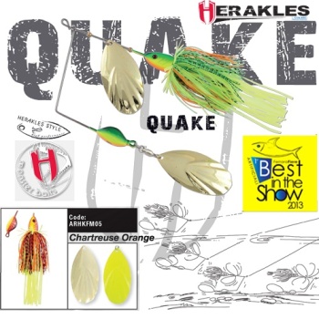 SPINNERBAIT HERAKLES HERAKLES QUAKE 1 1/2oz 42gr Chartreuse/Orange