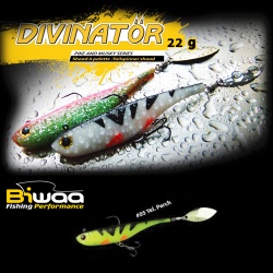 SPINNERTAIL BIWAA DIVINATOR JUNIOR 14CM 22GR 05 YELLOW PERCH