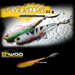 SPINNERTAIL BIWAA DIVINATOR JUNIOR 14CM 22GR 17 CHART RED BACK