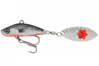 SPINNERTAIL SAVAGE GEAR 3D STICKLEBAIT TAILSPIN 7.3CM / 13G SINKING BLACK RED - Img 2