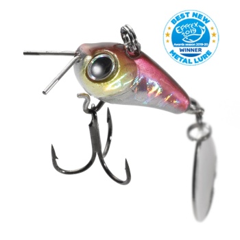 SPINNERTAIL TIEMCO RIOT BLADE S 25MM 9GR 08 CHART BACK ORANGE BELLY - Img 2