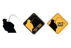 STICKER CHYŤ A PUSŤ 7X7CM