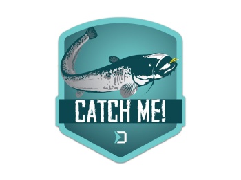 STICKER DELPHIN CATCHME SOMN / 9X8CM