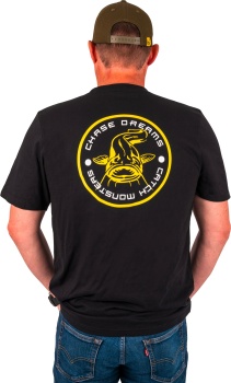 TRICOU BLACK CAT CHASE DREAMS BLACK TEE XL - Img 2