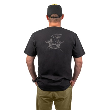 TRICOU BLACK CAT LOGO BLACK T-SHIRT LARGE - Img 2