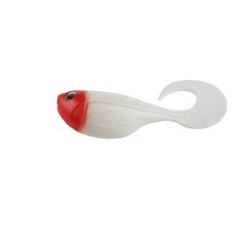 TWISTER CAT SPIRIT FAT ONDULIA 18CM WHITE RED HEAD (5 BUC)