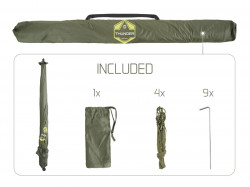 UMBRELĂ CU PERETE LATERAL DELPHIN THUNDER FULLWALL 250CM
