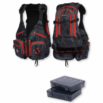 VESTA PESCUIT DAM EFFZETT PRO-TACT SPINNING 2 LURE CASES