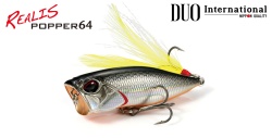VOBLER DUO REALIS POPPER 64 6.4CM 9GR CCC3158 GHOST GILL