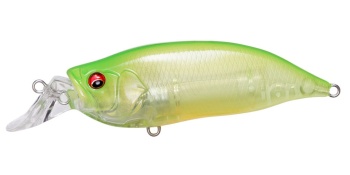 VOBLER MEGABASS IXI SHAD TYPE-R 57mm 7.0gr CLEAR LIME CHART