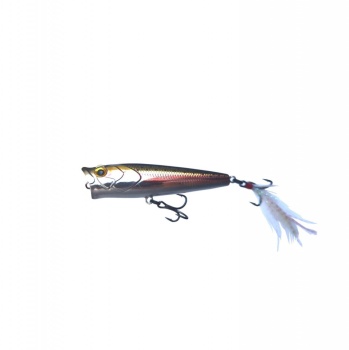 VOBLER MUSTAD BURPY POPPER. 6.5CM / 6.3G. RAINBOW