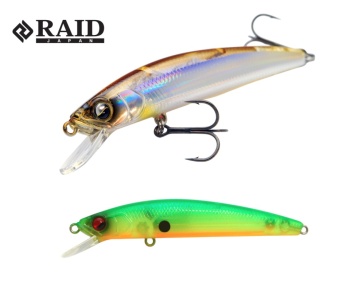 VOBLER RAID LEVEL MINNOW QUICK72 72mm 5.2gr 018 Sukeru Lime Chart