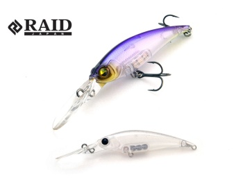 VOBLER RAID LEVEL SHAD SPRINTER 68MR 68MM 5.9GR 010 STEALTH WHITE