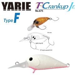 VOBLER YARIE JESPA 675 T-CRANKUP JR TYPE F 2.8MM 1.8GR CULOARE C9 YUKIMUSUME