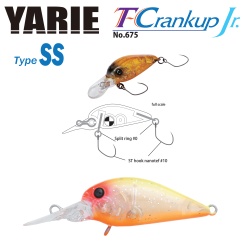 VOBLER YARIE JESPA 675 T-CRANKUP JR TYPE SS 2.8MM 2.1GR CULOARE C20 YM TROPICAL