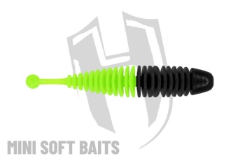 WORM HERAKLES RINGO 65mm CRAB Black Chartreuse