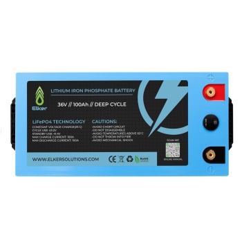 BATERIE ELKER LiFePO4 36V 100Ah CU VOLTMETRU LCD - Img 5