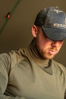 BLUZA KORDA MOCK NECK THERMAL LS SHIRT DARK OLIVE, MAR.L - Img 5