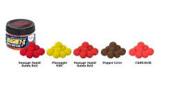 BOILIE CARP ZOOM WAFTERS MAGNET-X 15MM 50GR SAUSAGE-SQUID-ROBIN RED