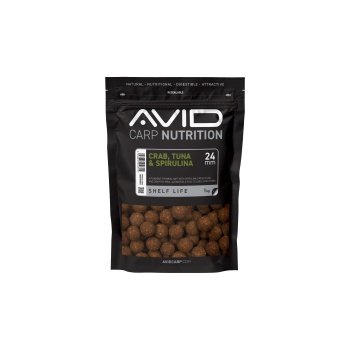 BOILIES AVID CARP CRAB TUNA & SPIRULINA 24MM 1KG