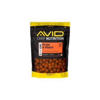 BOILIES AVID CARP PLUM & PEACH 15MM 1KG