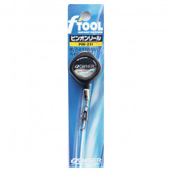 BRELOC CU AGRAFA PIN ON REEL OWNER PIN-211 NEGRU