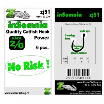 CARLIG INSOMNIA ZJ51 MARIME 2/0, 6 BUC/PLIC - Img 3