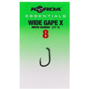 CARLIG KORDA ESSENTIALS WIDE GAPE X BARBED NR.6 10BUC/PL - Img 2