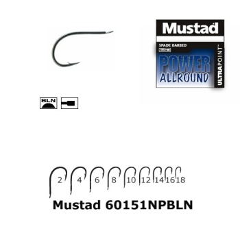 CARLIG MUSTAD POWER ALLROUND NICHEL CIOC PAPAGAL NR 10 60151NPBLN.10 - 10BUC/PL