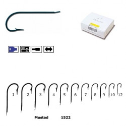CARLIG MUSTAD SALTWATER BLEU,TIJA LUNGA NR12 1522.12 - 10BUC/PL
