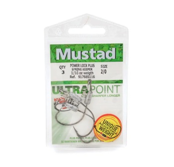 CARLIG OFFSET LESTAT MUSTAD POWER LOCK PLUS NR.2/0 3BUC/PL - Img 3