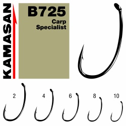 CARLIGE KAMASAN CARP SPECIALIST B725 NR 2 10BUC/PLIC