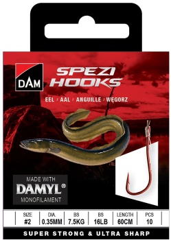 CARLIGE LEGATE DAM SPEZI EEL NR.4 0.30MM 5.4KG 60CM 10PCS