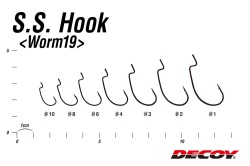 CARLIGE OFFSET DECOY WORM 19 S.S NR.2 10BUC/PLIC
