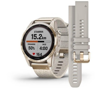CEAS GARMIN FENIX 7S SAPPHIRE SOLAR CREAM GOLD TI / CREAM 42MM