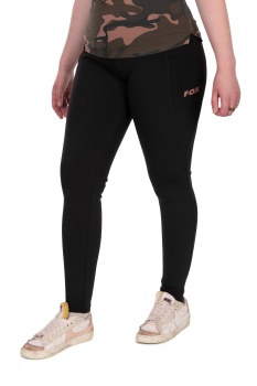 COLANȚI CĂPTUȘIȚI FOX WC BLACK LINED LEGGINGS - SZ L 16-18