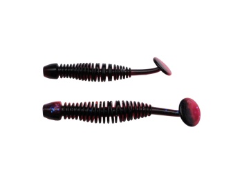 CREATURA BERKLEY POWERBAIT POWER LEECH 50MM SALMON EGG RED / BLACK - Img 3
