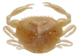 CREATURA CRAB BERKLEY GULP PEELER CRAB 5CM AMBER GLOW RO 5BUC