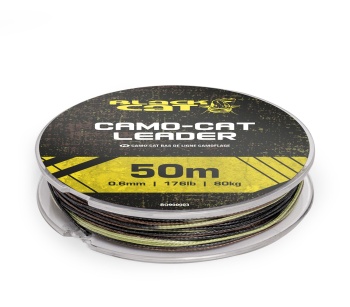 FIR INAINTAS TEXTIL BLACK CAT CAMO-CAT LEADER 80KG 0.6MM - Img 5