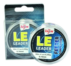 FIR MONOFILAMENT CARP ZOOM LEADER FEEDER COMPETITION 0.10MM 1.8KG 50M TRANSPARENT