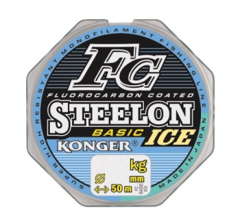 FIR MONOFILAMENT KONGER 50M STEELON FC BASIC ICE: 0.14MM, 3.35KG