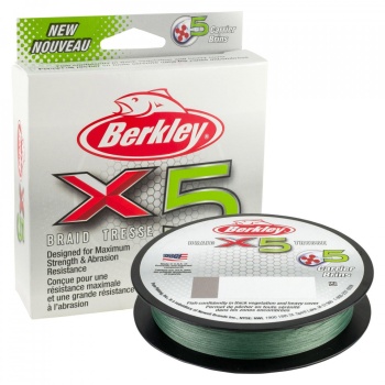 FIR TEXTIL BERKLEY X5 0.20MM 300M 20.6K LOW-VIS GREEN