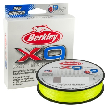 FIR TEXTIL BERKLEY X9 0.14MM 150M 14.2K GALBEN FLUO