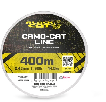 FIR TEXTIL BLACK CAT CAMO-CAT LINE 44.5KG 0.43MM 400M