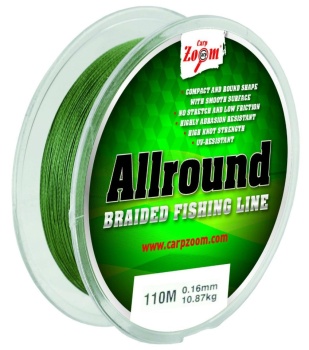 FIR TEXTIL CARP ZOOM ALLROUND FISHING 110M 0.22MM 20.92KG VERDE