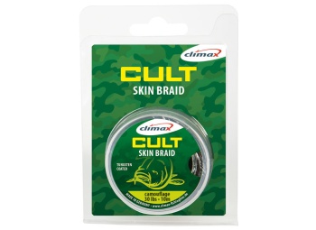 FIR TEXTIL CLIMAX CULT CRAP SKINBRAID 15M 30LB CAMOU GREEN - Img 3